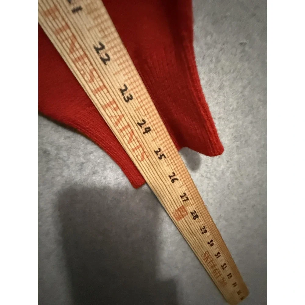Vintage James Pringle Red Sweater Mens XL Lambswool V Neck Old Course St Andrews